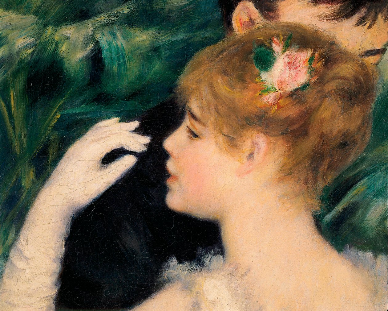 Danza in città - La pittrice francese Suzanne Valadon era una delle modelle (dettaglio) da Pierre Auguste Renoir