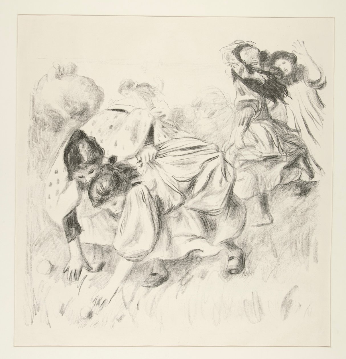 Bambini che giocano a palla da Pierre Auguste Renoir