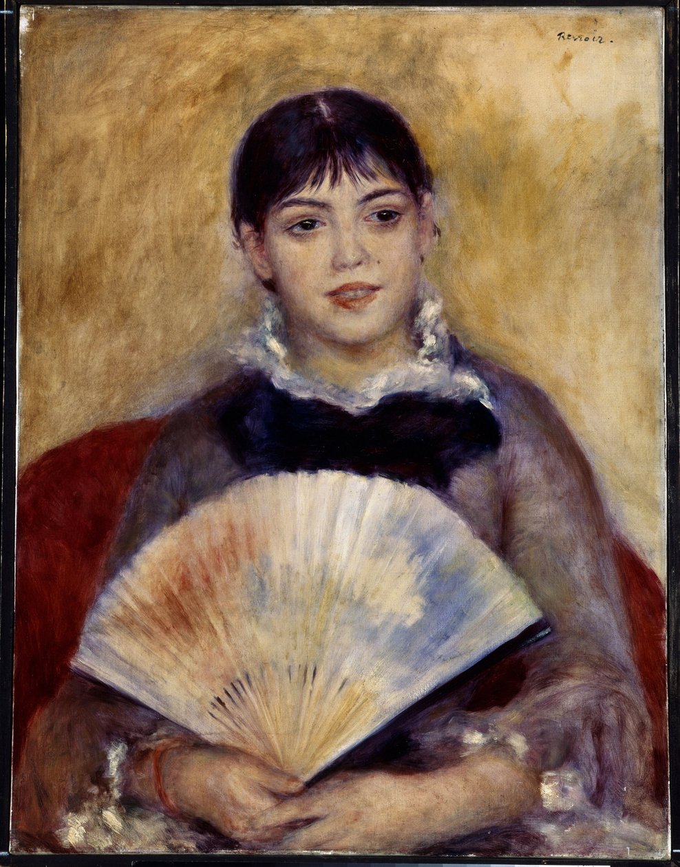 Ragazza con ventaglio (Alphonsine Fournaise) da Pierre Auguste Renoir