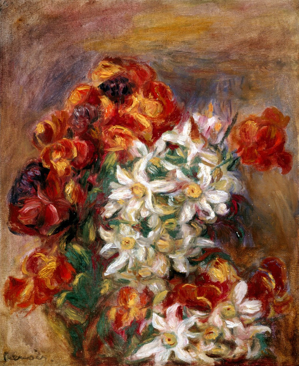Fiori. Dipinto di Pierre-Auguste Renoir (Pierre Auguste Renoir da Pierre Auguste Renoir