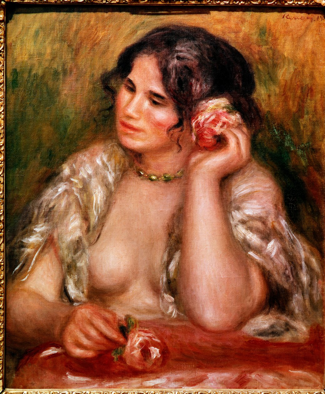Gabrielle con la rosa da Pierre Auguste Renoir