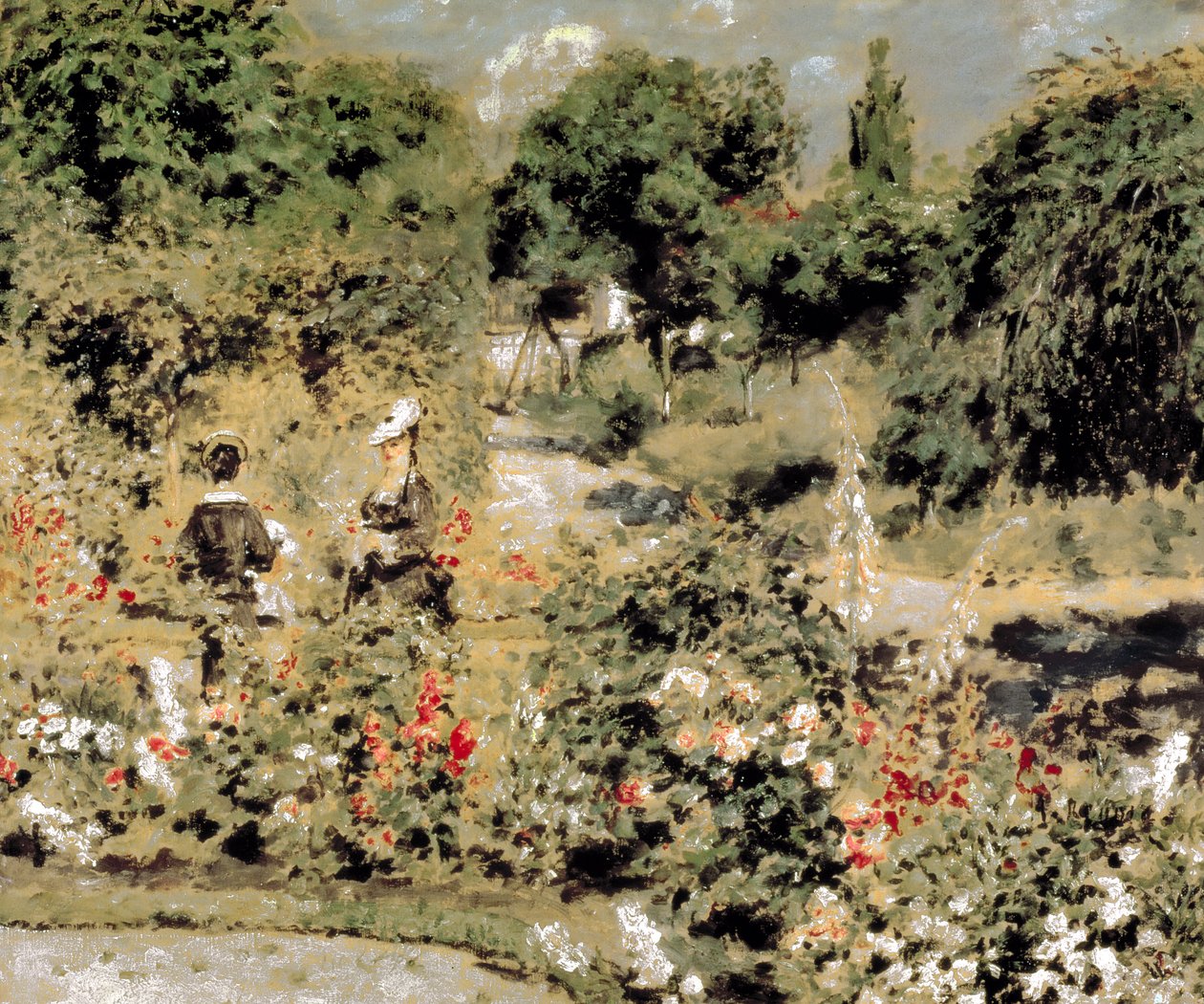Giardino di Fontenay-aux-Roses, 1873-74 circa (olio su tela) da Pierre Auguste Renoir