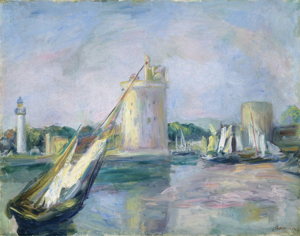 Ingresso del porto di La Rochelle, 1896 da Pierre Auguste Renoir