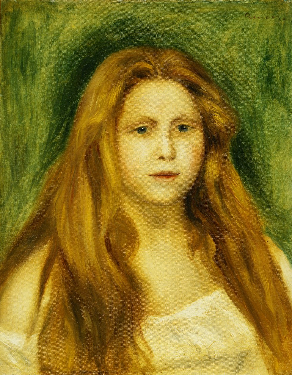 Testa di ragazza, 1888 da Pierre Auguste Renoir