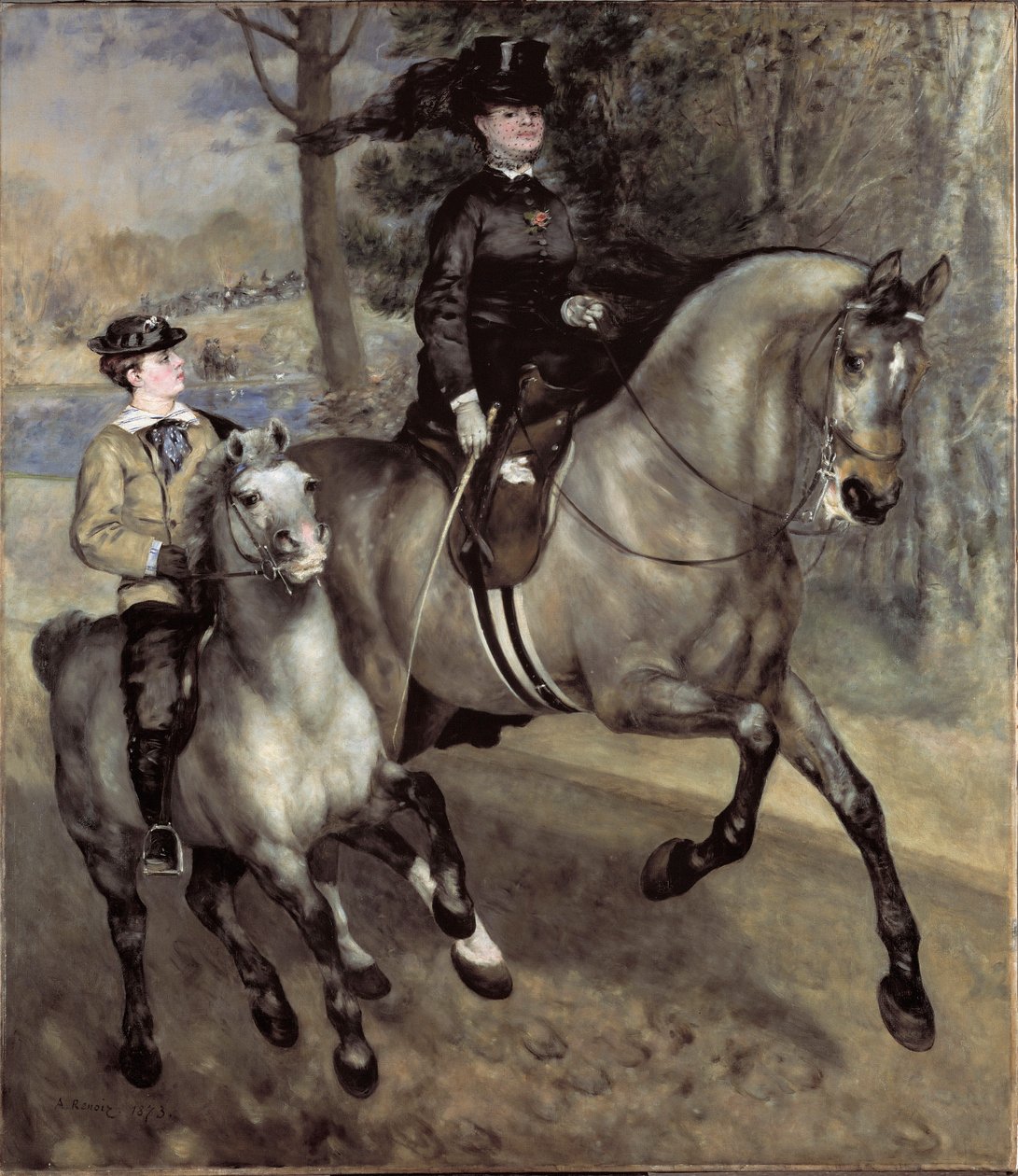 Cavalieri al Bois de Boulogne da Pierre Auguste Renoir