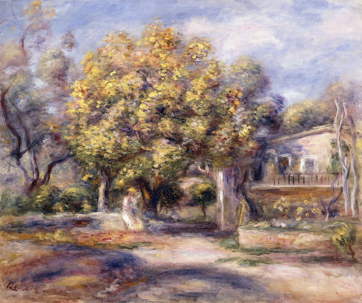 Casa a Cagnes (c.1905) da Pierre Auguste Renoir