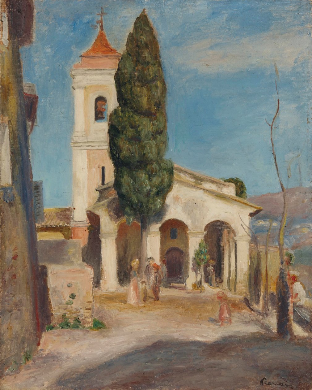 La Chapelle Notre-Dame de Protection au Haut-de-Cagnes da Pierre Auguste Renoir