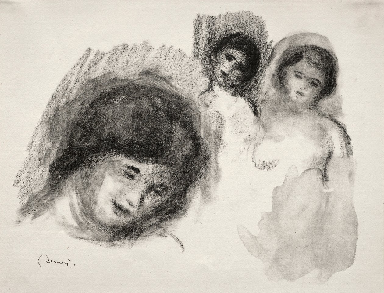 La Pierre aux trois croquis da Pierre Auguste Renoir