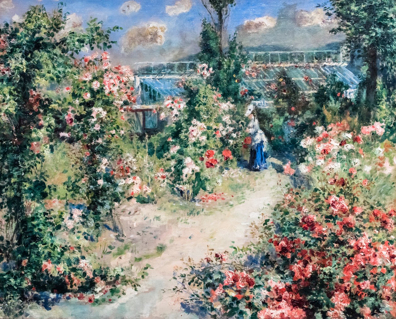 La Serre, 1876 circa (olio su tela) da Pierre Auguste Renoir