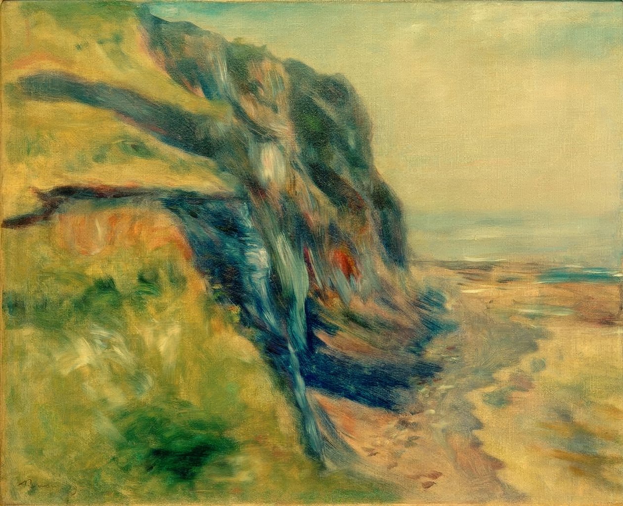 La costa vicino a Dieppe da Pierre Auguste Renoir