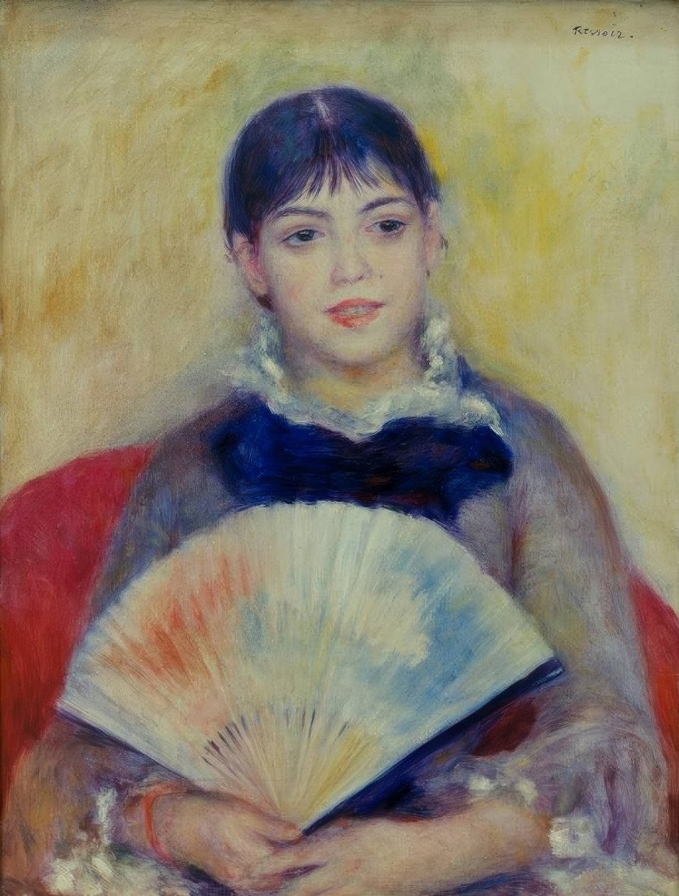 La donna con il ventaglio da Pierre Auguste Renoir