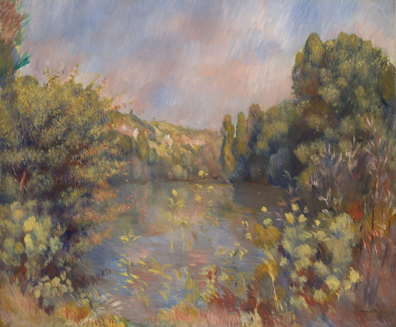 Paesaggio lacustre, c. 1889 da Pierre Auguste Renoir