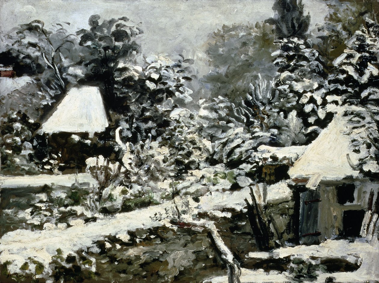 Paesaggio, effetto neve, c.1868 da Pierre Auguste Renoir