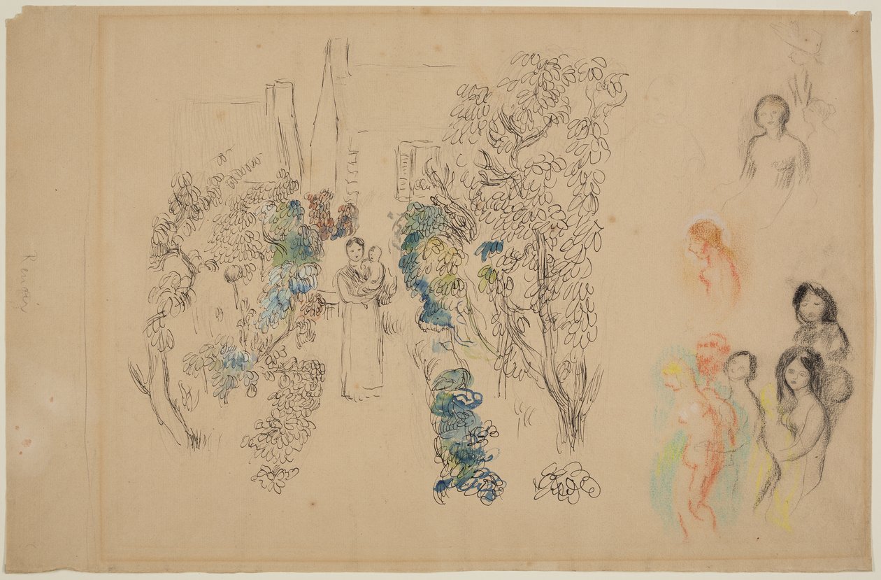 Paesaggio e figure da Pierre Auguste Renoir