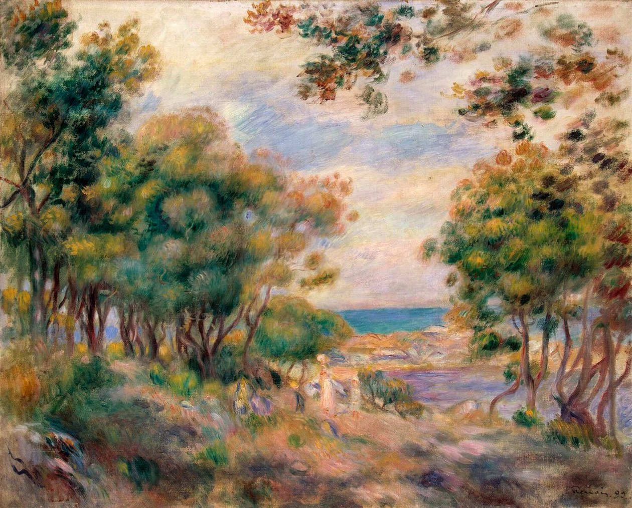 Paesaggio a Beaulieu, 1899 da Pierre Auguste Renoir