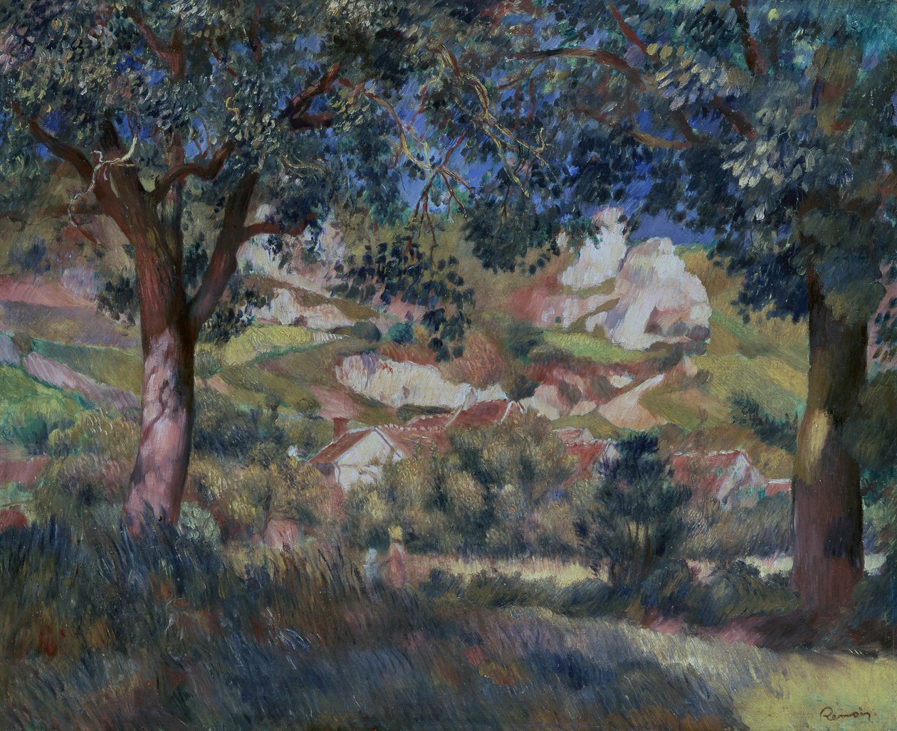 Paesaggio a La Roche Guyon, c.1887 da Pierre Auguste Renoir