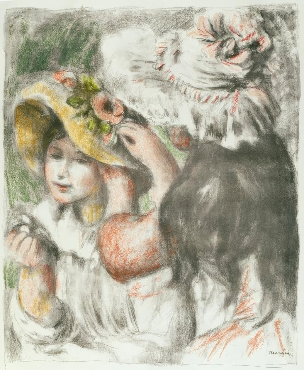 Il cappello appuntato da Pierre-Auguste Renoir