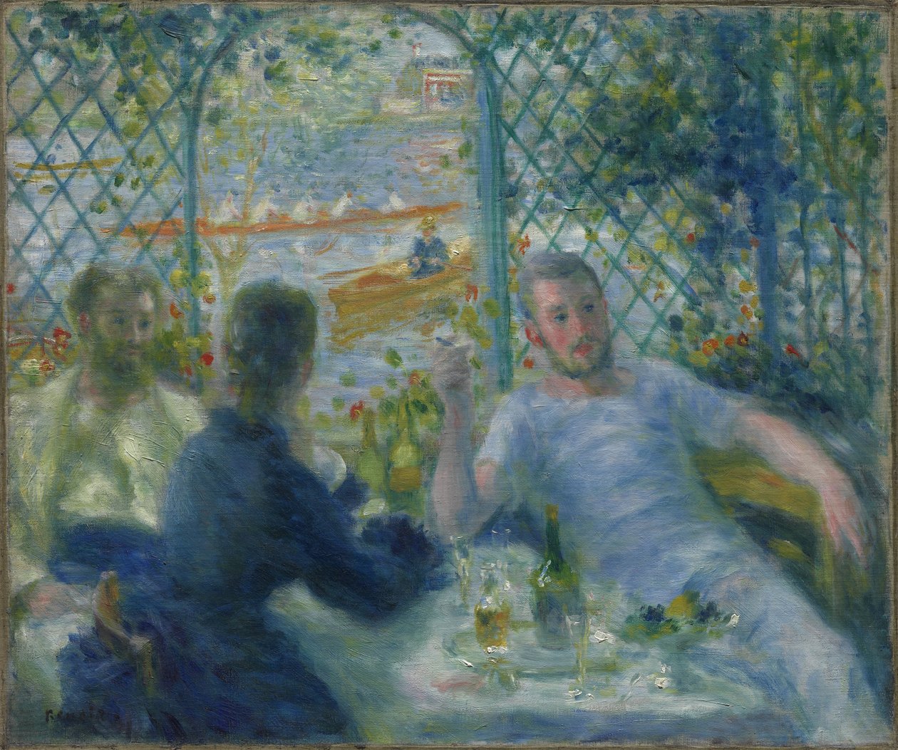 Pranzo al ristorante Fournaise (Il pranzo dei vogatori) da Pierre Auguste Renoir