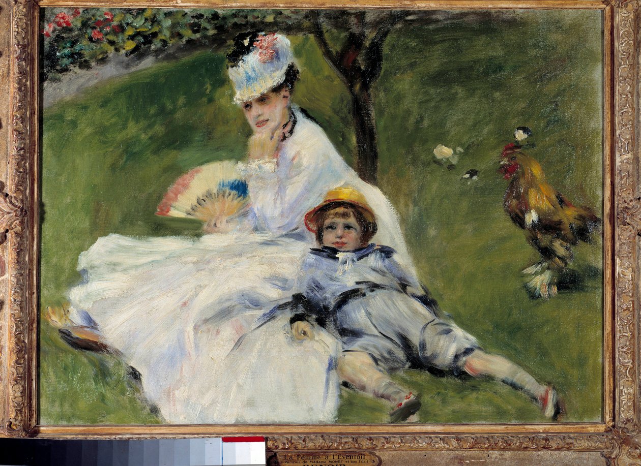 Madame Monet e suo figlio, nel giardino di Argenteuil da Pierre Auguste Renoir