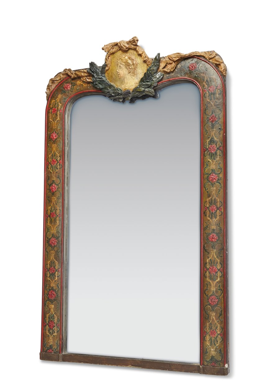 Cornice dello specchio sormontata da un medaglione con "Testa di fanciulla" per il salone di Madame Charpentier, c.1878-79 da Pierre Auguste Renoir