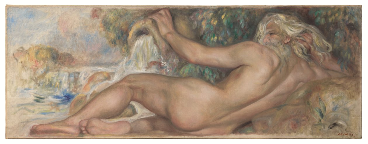 Nudo in un paesaggio o Il Fiume da Pierre Auguste Renoir