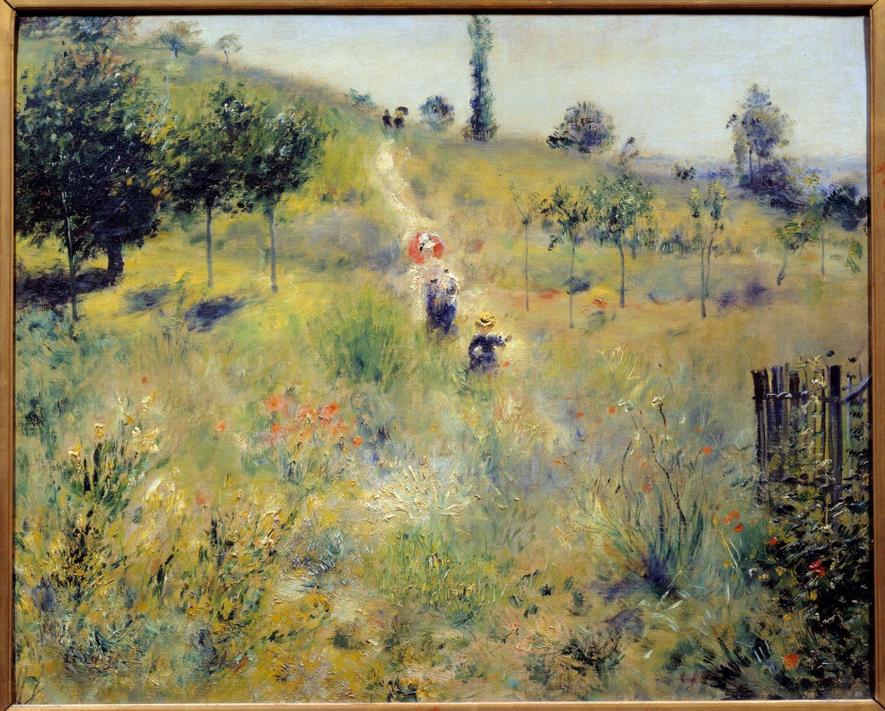 Sentiero che sale tra le erbe alte Pittura di Pierre Auguste Renoir (1841-1919) 1875 Parigi, museo d