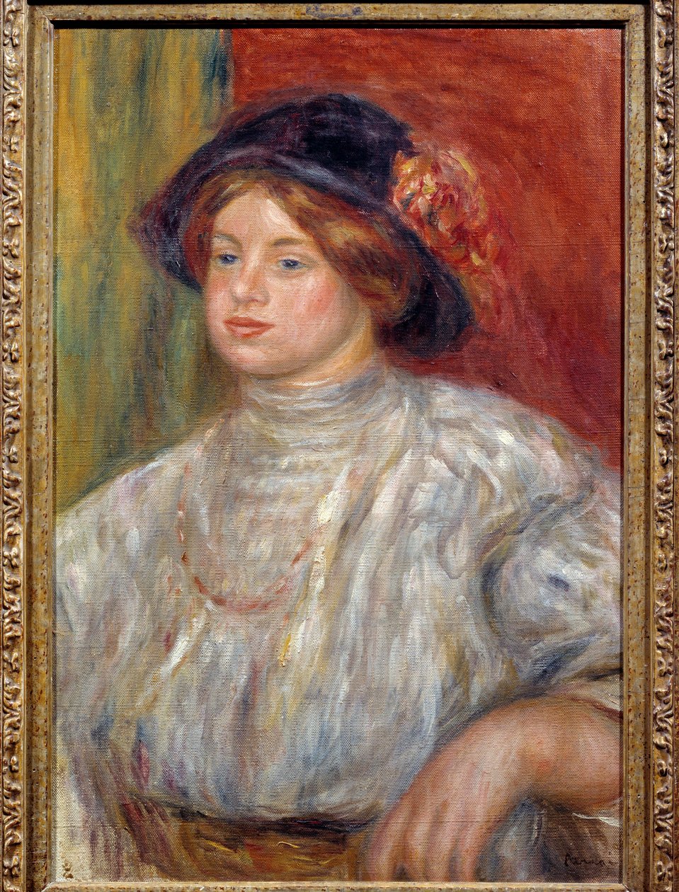 Ritratto di Gabrielle con cappello da Pierre Auguste Renoir