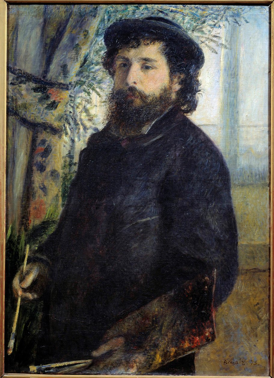 Ritratto del pittore Claude Monet (1840-1926) da Pierre Auguste Renoir