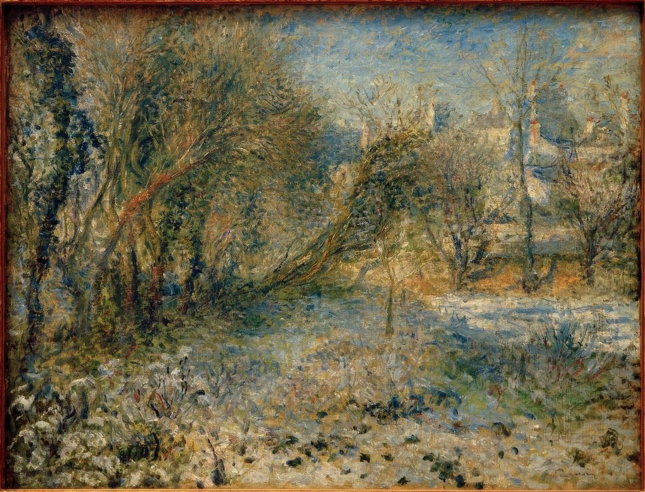 Paesaggio innevato da Pierre Auguste Renoir