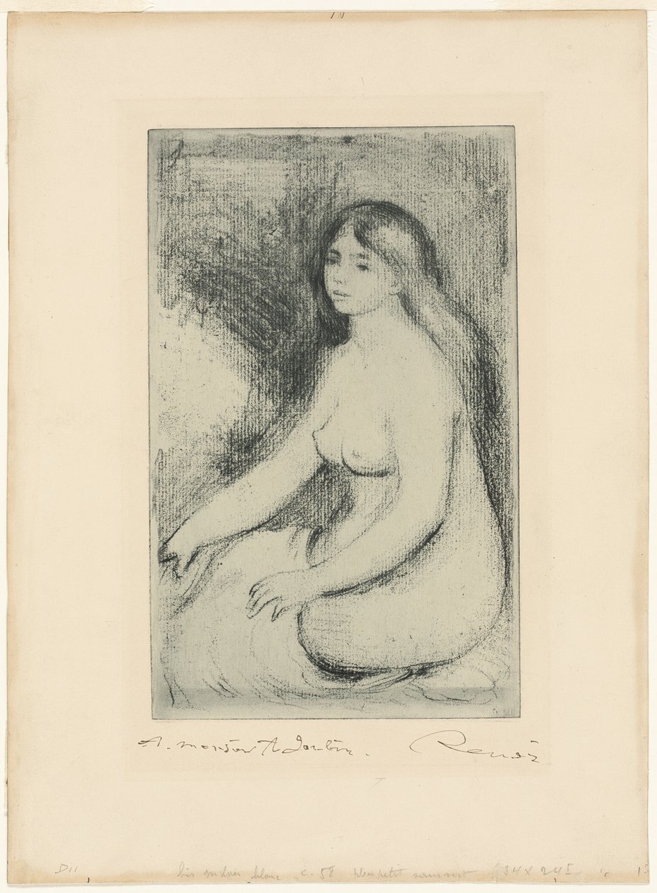Bagnante seduta da Pierre Auguste Renoir