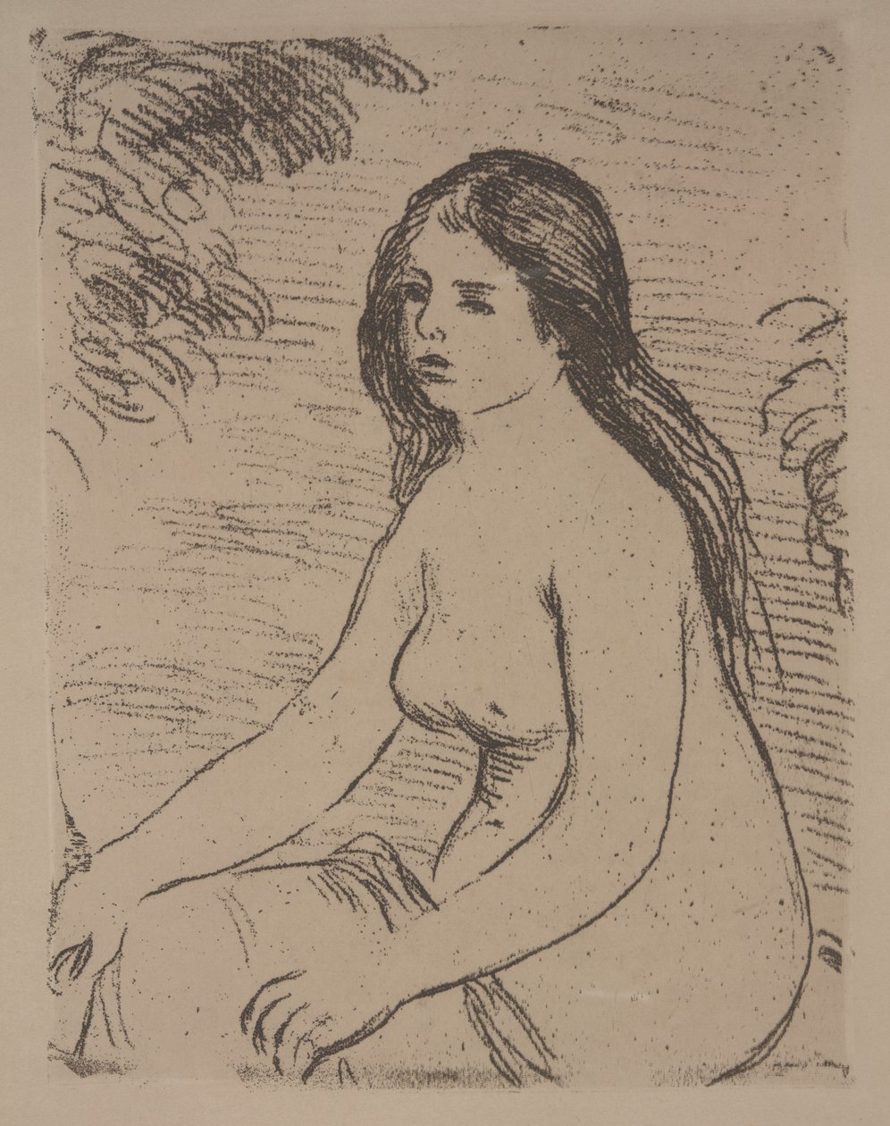 Nudo femminile seduto da Pierre Auguste Renoir