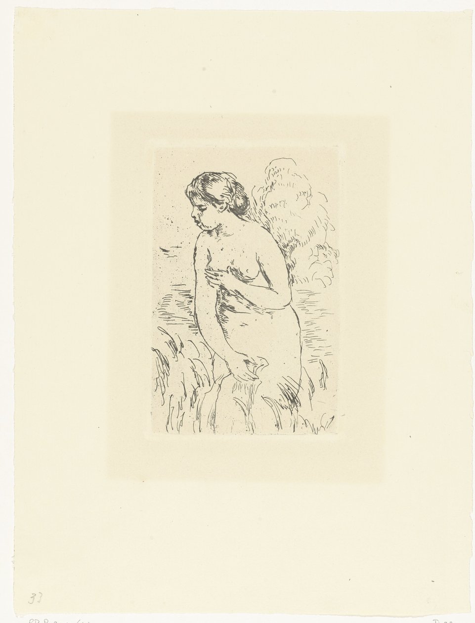 Donna nuda in piedi o bagnante da Pierre Auguste Renoir