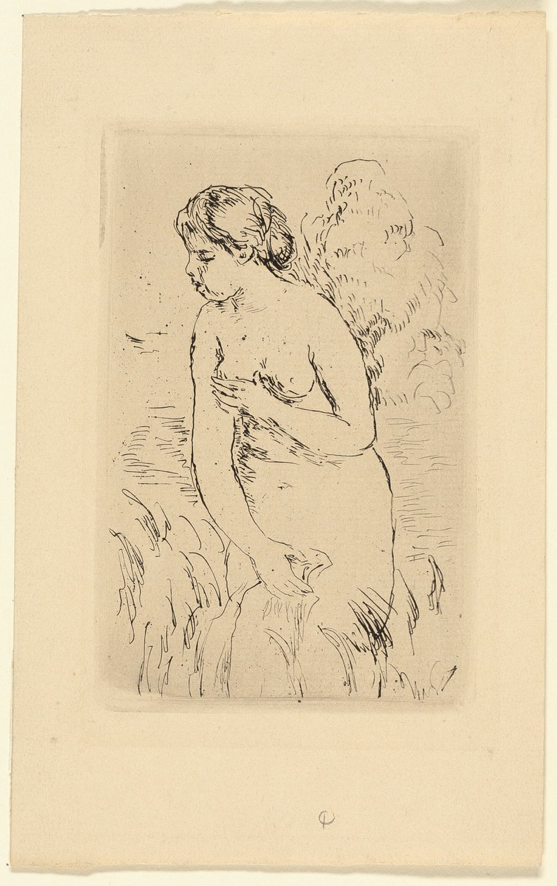 Bagnante in piedi da Pierre Auguste Renoir