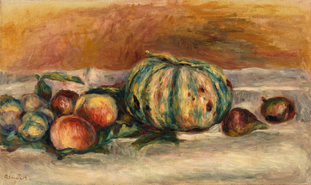 Natura morta con melone da Pierre Auguste Renoir