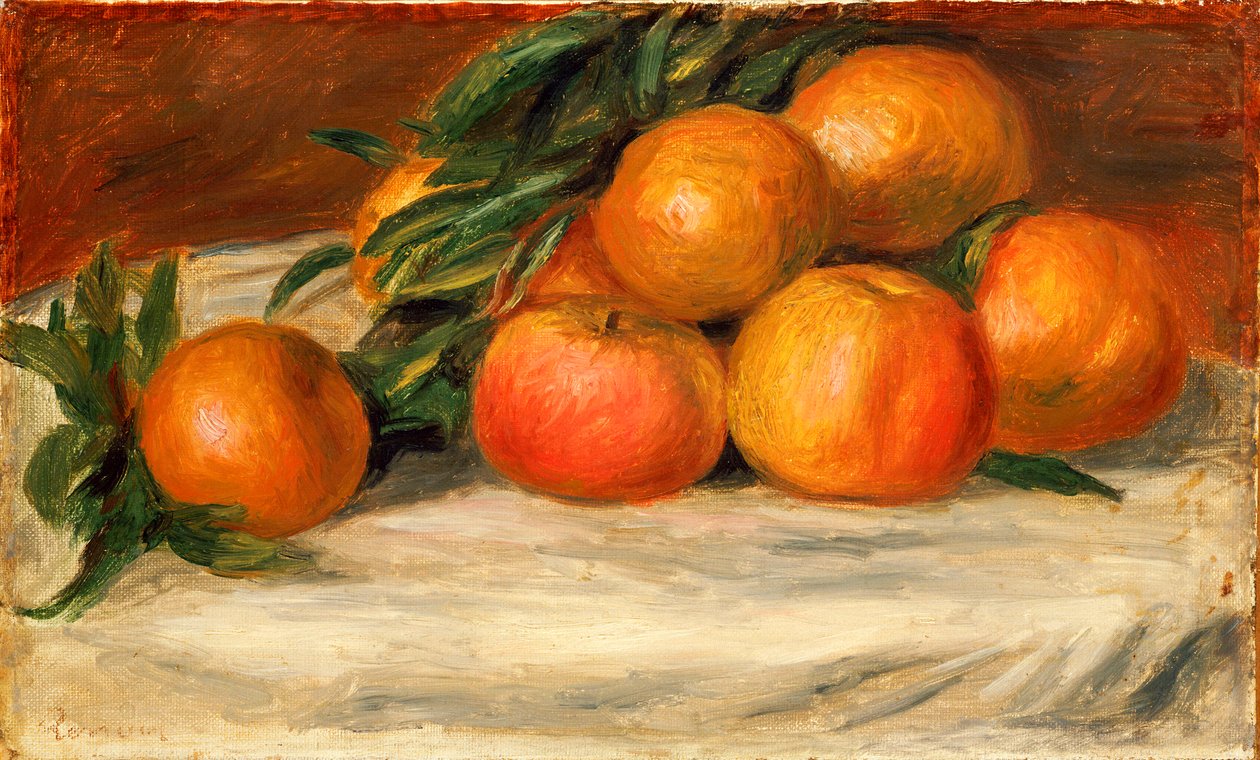 Natura morta con mele e arance da Pierre Auguste Renoir
