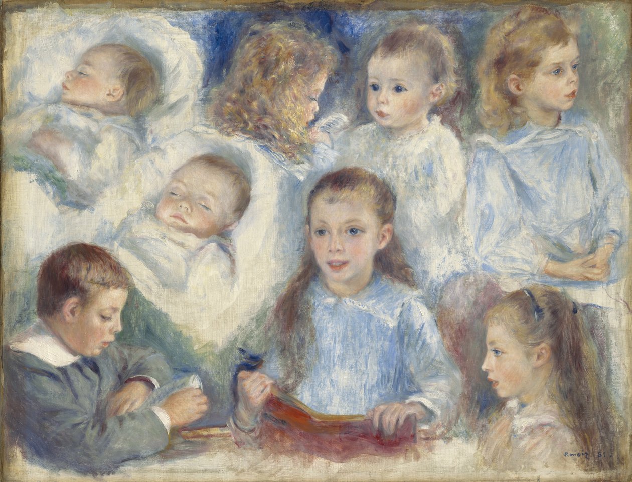 Studi di teste da Pierre Auguste Renoir