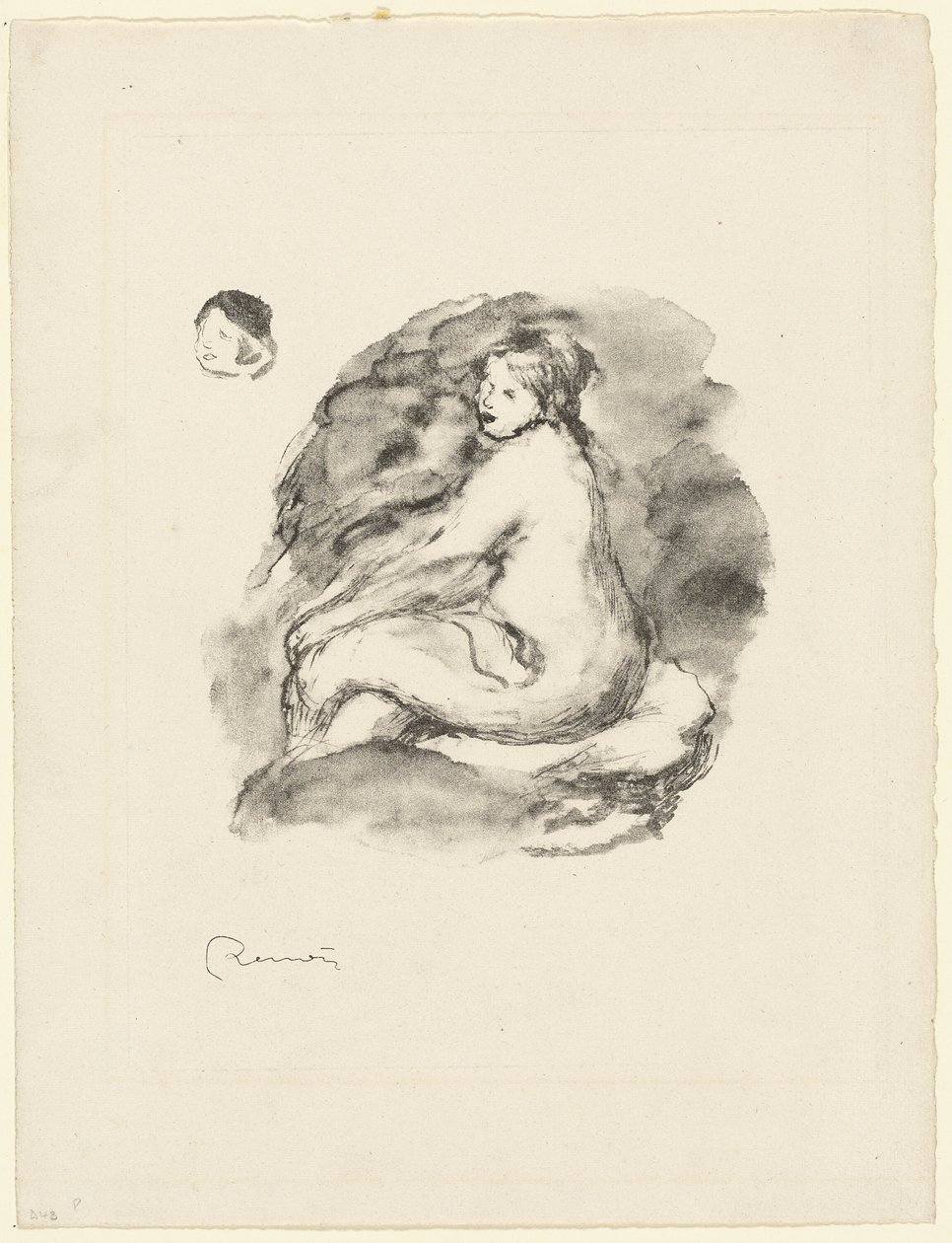 Studio di una donna nuda seduta, variante da Pierre Auguste Renoir
