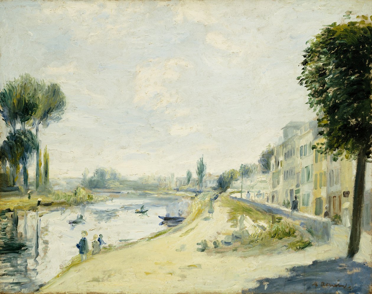 Le rive della Senna a Bougival, c.1875 da Pierre Auguste Renoir