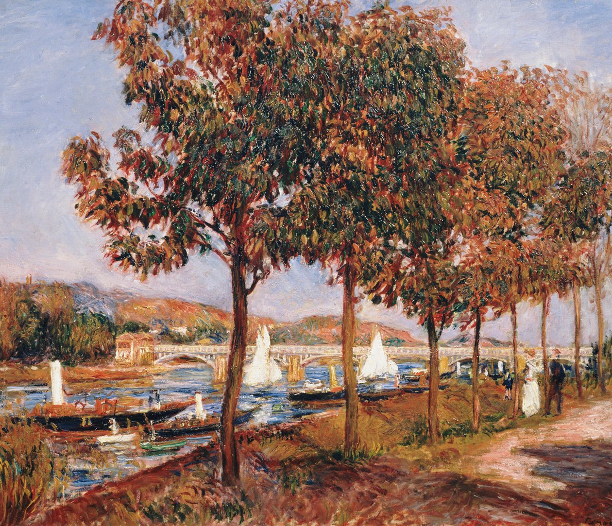 Il Ponte ad Argenteuil da Pierre Auguste Renoir