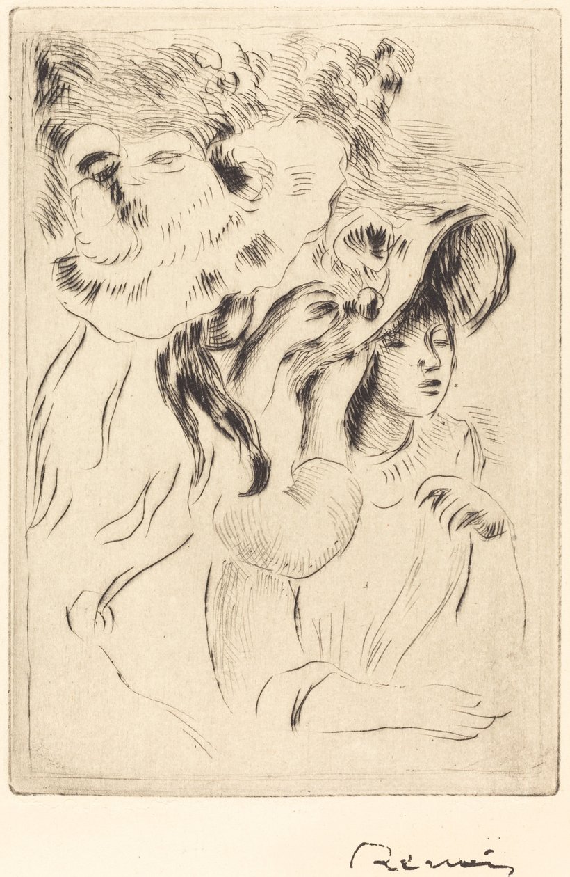 La spilla per cappello Le chapeau epingle, 1894 da Pierre Auguste Renoir