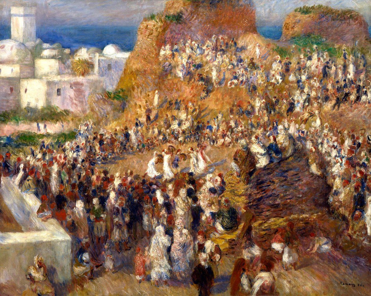 La moschea, o festa araba, 1881 da Pierre Auguste Renoir