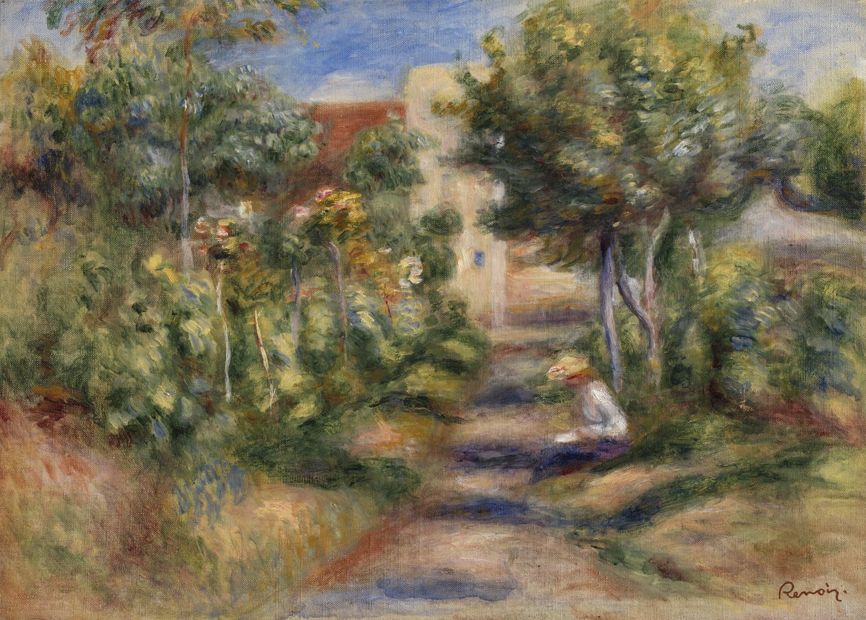 Il giardino del pittore, Cagnes, c.1908 da Pierre Auguste Renoir