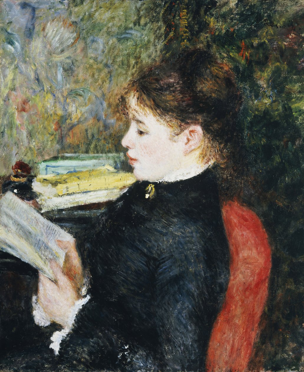 Il lettore, 1877 da Pierre Auguste Renoir