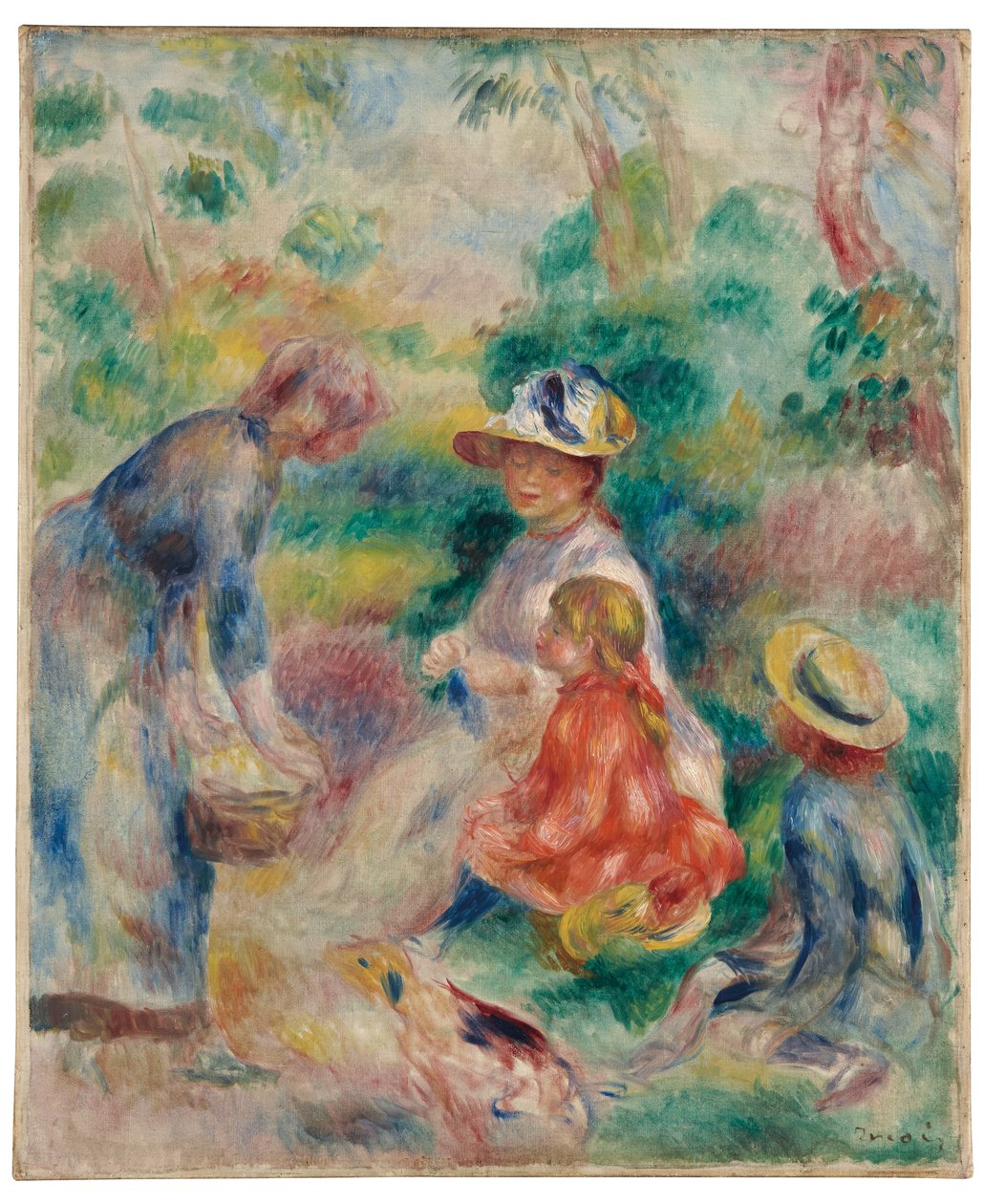 Il venditore di mele, 1890 da Pierre Auguste Renoir