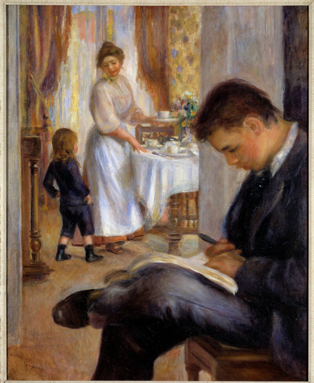 La colazione a Berneval Dipinto di Pierre Auguste Renoir (1841-1919) 1898 Collezione privata da Pierre Auguste Renoir