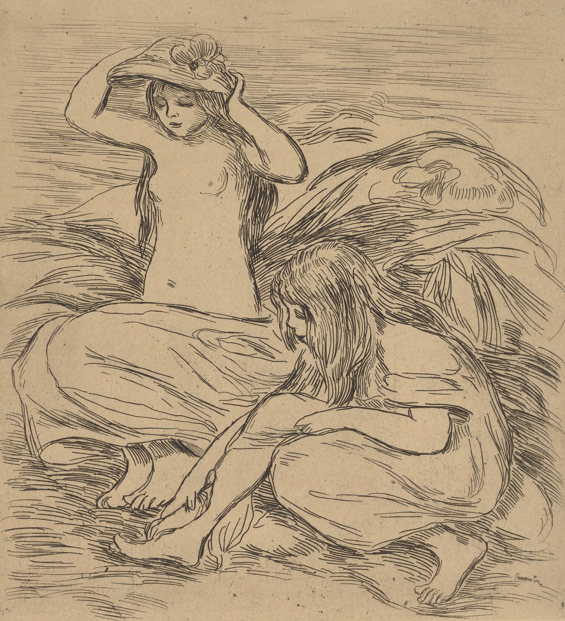 Due bagnanti, 1895 da Pierre Auguste Renoir