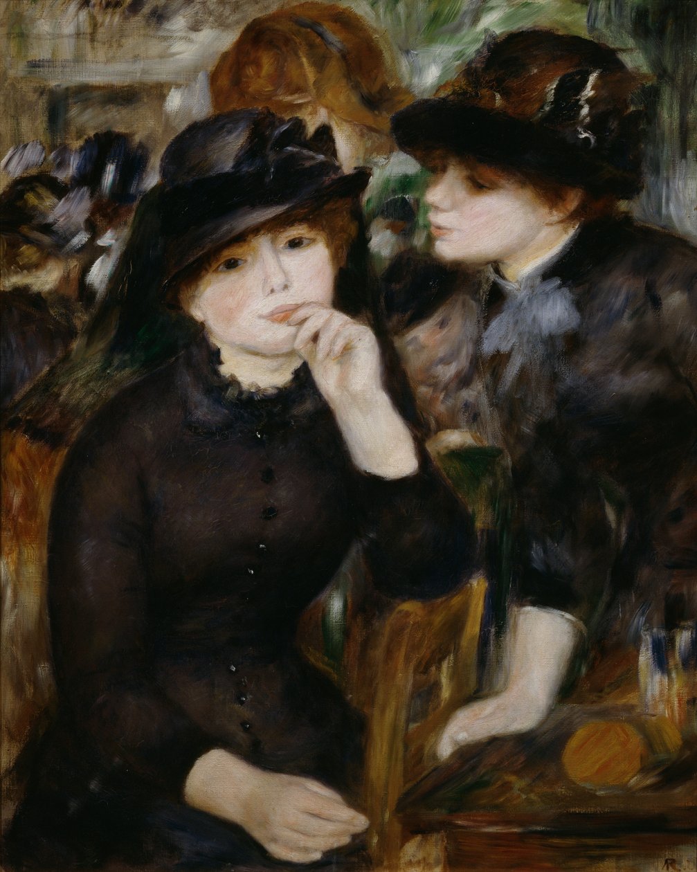 Due ragazze in nero, 1880-1882 da Pierre Auguste Renoir