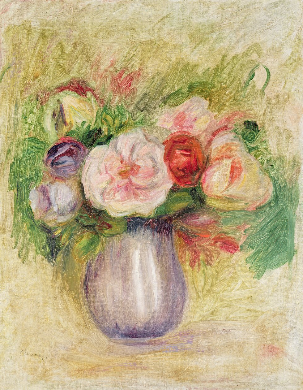 Vaso di fiori da Pierre Auguste Renoir
