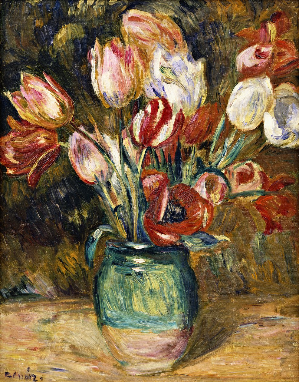 Vaso di fiori, 1888-89 da Pierre Auguste Renoir