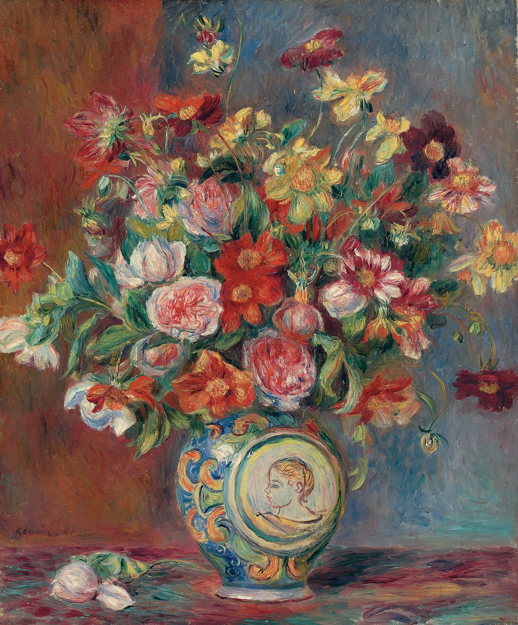 Vaso con fiori, 1881 da Pierre Auguste Renoir